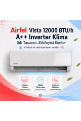 Airfel VİSTA SERİSİ 2026 SPLİT LTXP35A 12.000 BTU/H A++ İNVERTER KLİMA R32