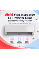 Airfel VİSTA SERİSİ 2026 SPLİT LTXP71A 24.000 BTU/H A+++ İNVERTER KLİMA R32